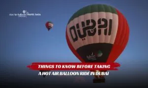 Hot Air Balloon Ride in Dubai | Balloon Adventures Dubai Blog Banner by Hot Air Balloon Dubai Ride