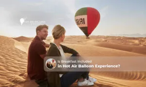 hot air balloon ride with breakfast in Dubai | sunrise balloon flight including breakfast Blog Banner by Hot Air Balloon Dubai Ride